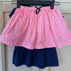 OshKosh B'gosh Pink and Navy Striped Toddler Outfit
